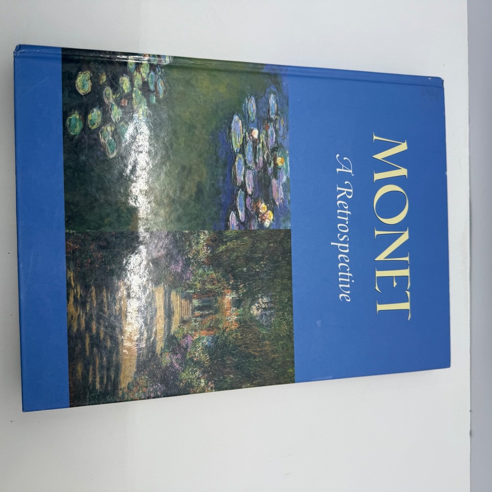 Monet A Retrospective Hardcover Art Book Vintage 1985 Beaux Arts Editions